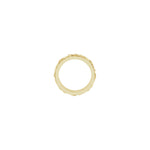 Floral Flat Band in 14K Gold, 7 mm - 14K Yellow Gold