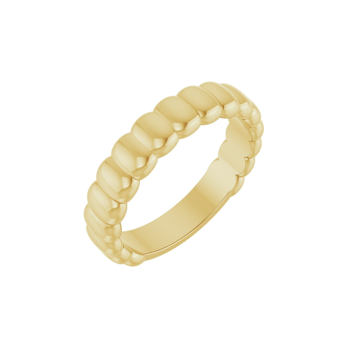 Fluted Band in 14K Gold - 14K Yellow Gold