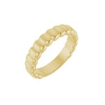 Fluted Band in 14K Gold - 14K Yellow Gold