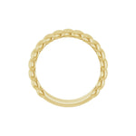 Fluted Band in 14K Gold - 14K Yellow Gold
