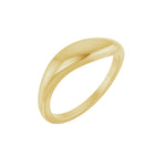 Freeform Dome Ring in 14K Gold - 14K Yellow Gold