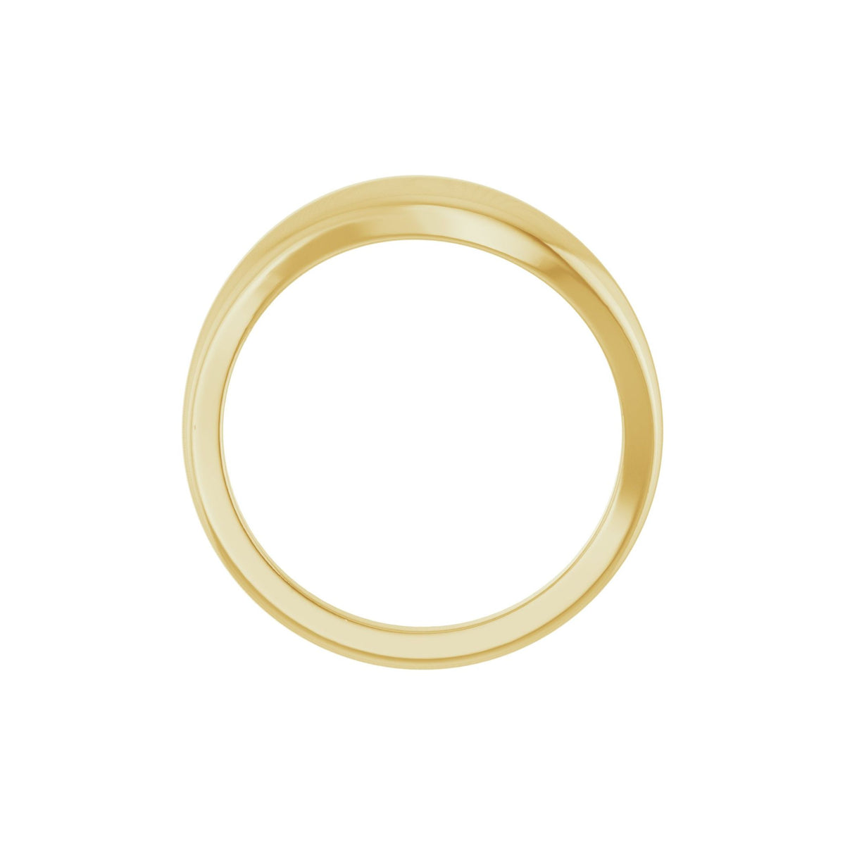 Freeform Dome Ring in 14K Gold - 14K Yellow Gold