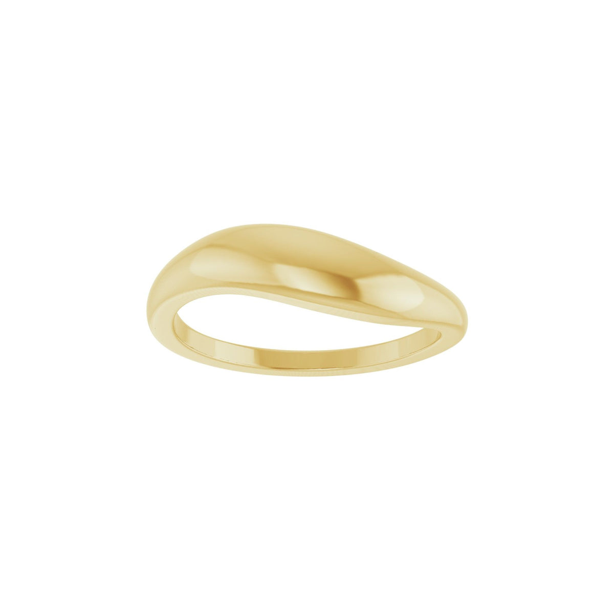 Freeform Dome Ring in 14K Gold - 14K Yellow Gold