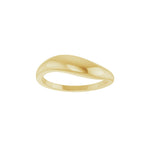 Freeform Dome Ring in 14K Gold - 14K Yellow Gold