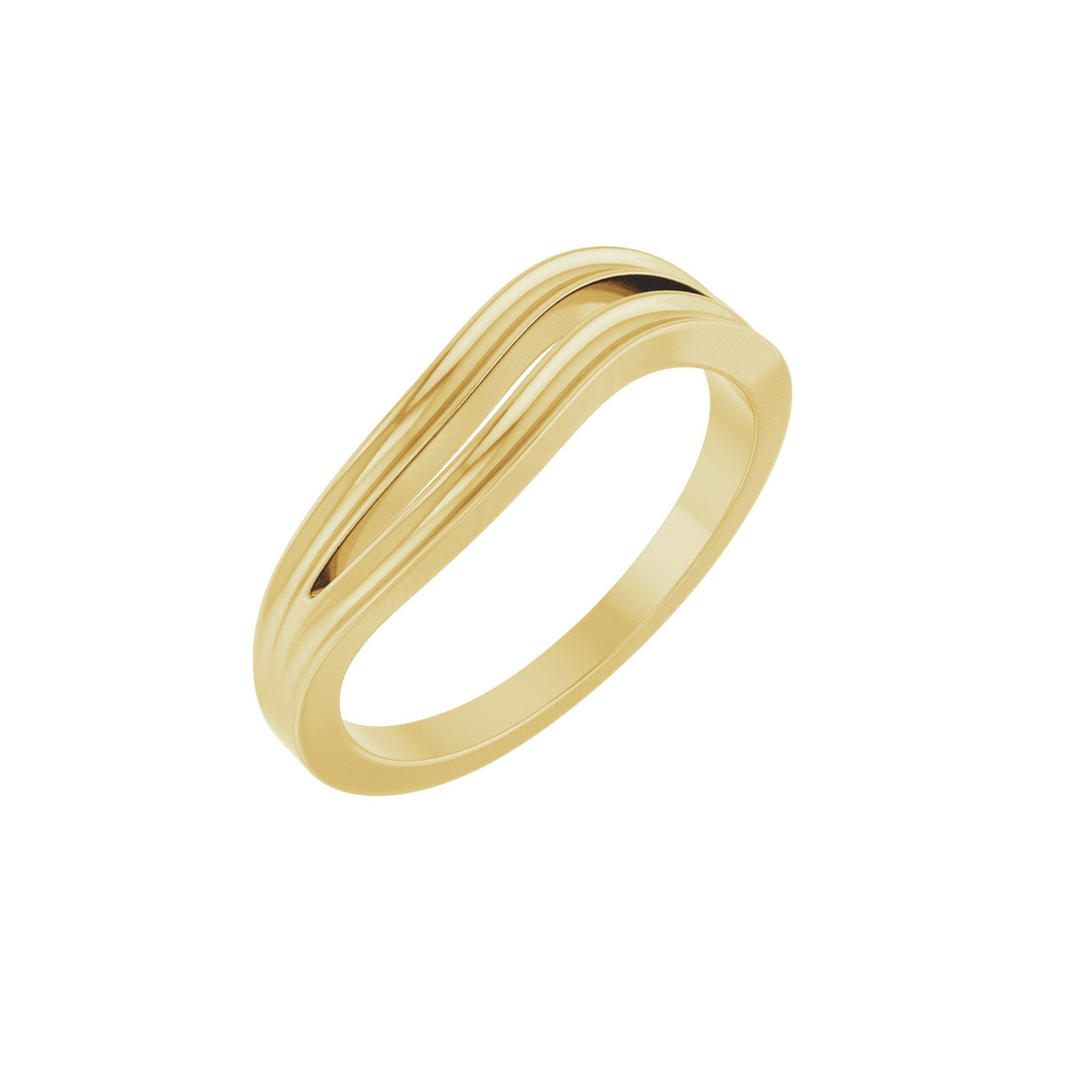 Freeform Ring in 14K Gold, 5.5 mm - 14K Yellow Gold