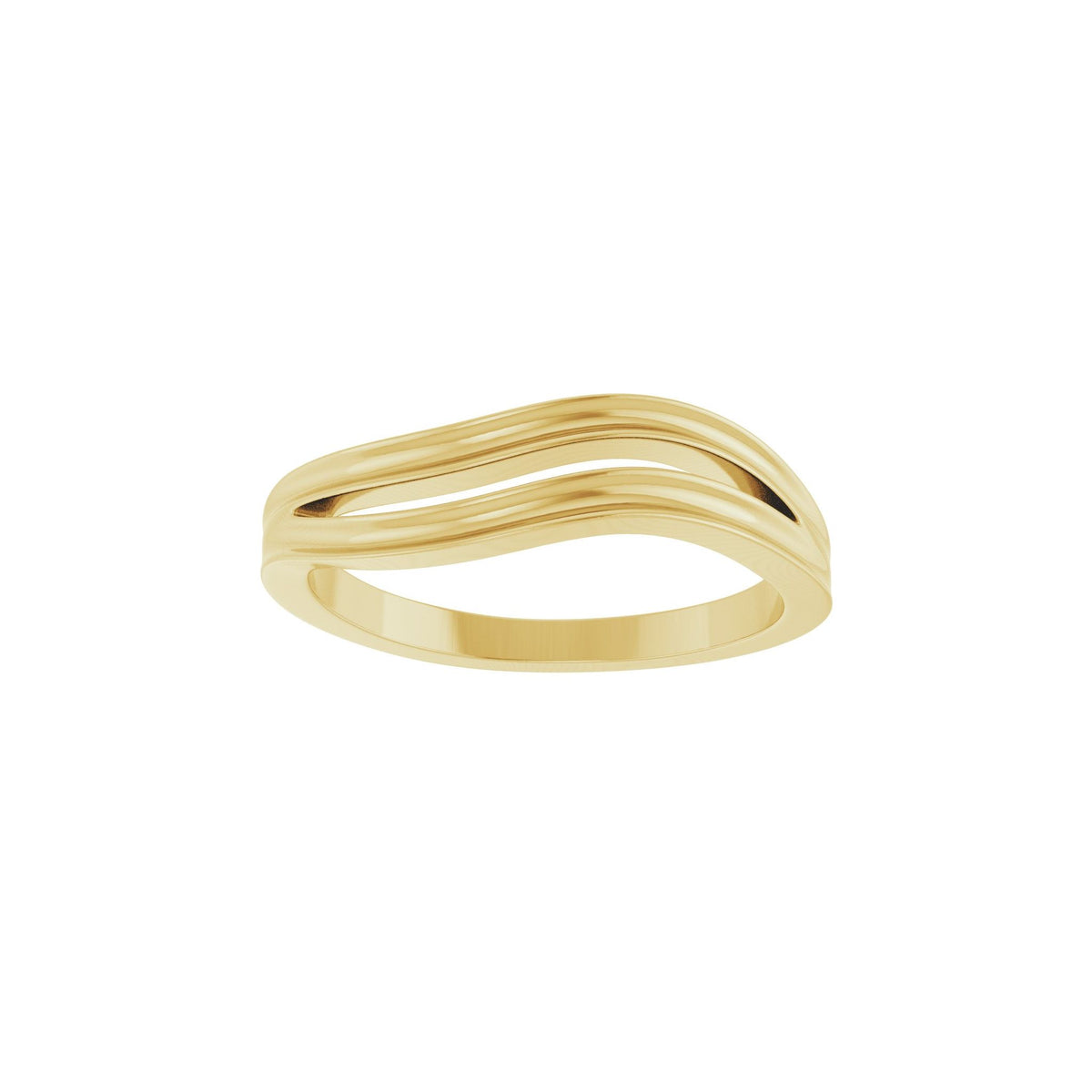 Freeform Ring in 14K Gold, 5.5 mm - 14K Yellow Gold