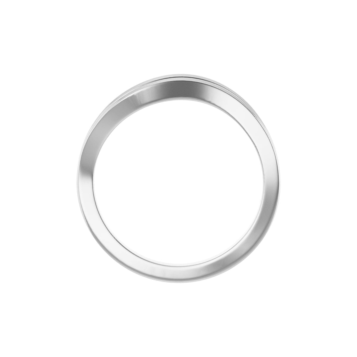 Freeform Ring in 14K Gold, 5.5 mm - 14K White Gold