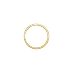 Hand-Engraved Vintage-Inspired Flat Band in 14K Gold - 14K Yellow Gold