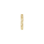 Hand-Engraved Vintage-Inspired Flat Band in 14K Gold - 14K Yellow Gold