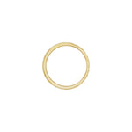 Hand-Engraved Wheat Patterned Flat Band in 14K Gold - 14K Yellow Gold