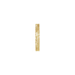 Hand-Engraved Wheat Patterned Flat Band in 14K Gold - 14K Yellow Gold