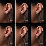 Hinged 12.5 mm Hoop Earrings in 14K Yellow Gold - 14K Yellow Gold