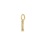 Lab-Grown Diamond Accented Initial Necklace in 14K Gold - 14K Yellow Gold