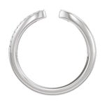 Lab-Grown Diamond Accented Open Band in 14K Gold - 14K White Gold