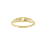 Lab-Grown Diamond Accented Ring in 14K Gold - 14K Yellow Gold