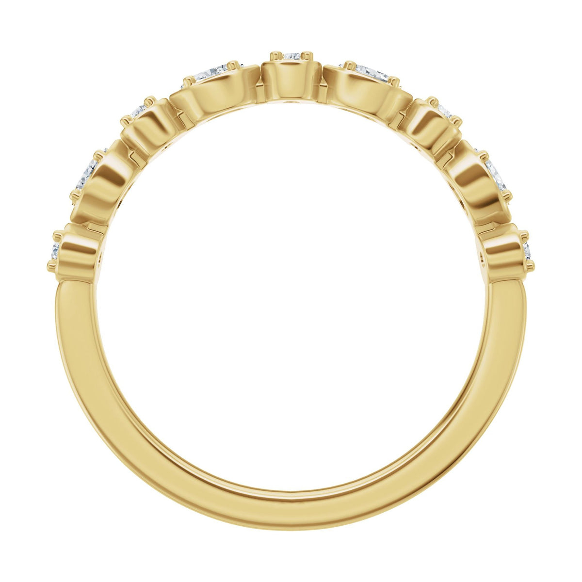 Lab-Grown Diamond Anniversary Band in 14K Gold - 14K Yellow Gold