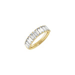 Lab-Grown Diamond Anniversary Band in 14K Gold, Straight Baguette Diamonds - 14K Yellow Gold