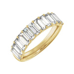 Lab-Grown Diamond Anniversary Band in 14K Gold, Straight Baguette Diamonds