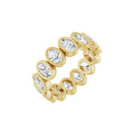 Lab-Grown Diamond Bezel-Set Eternity Band in 14K Gold - 14K Yellow Gold