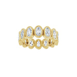 Lab-Grown Diamond Bezel-Set Eternity Band in 14K Gold - 14K Yellow Gold