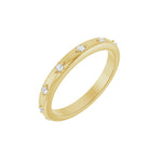 Lab-Grown Diamond Celestial Eternity Band in 14K Gold - 14K Yellow Gold