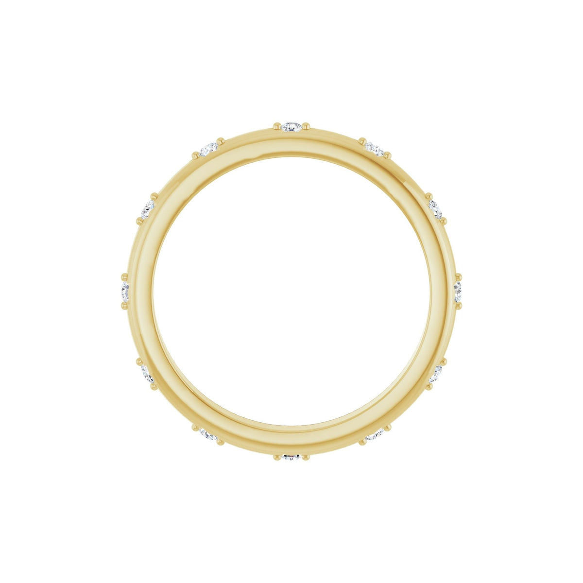 Lab-Grown Diamond Celestial Eternity Band in 14K Gold - 14K Yellow Gold