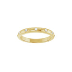 Lab-Grown Diamond Celestial Eternity Band in 14K Gold - 14K Yellow Gold