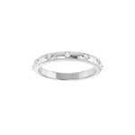 Lab-Grown Diamond Celestial Eternity Band in 14K Gold - 14K White Gold
