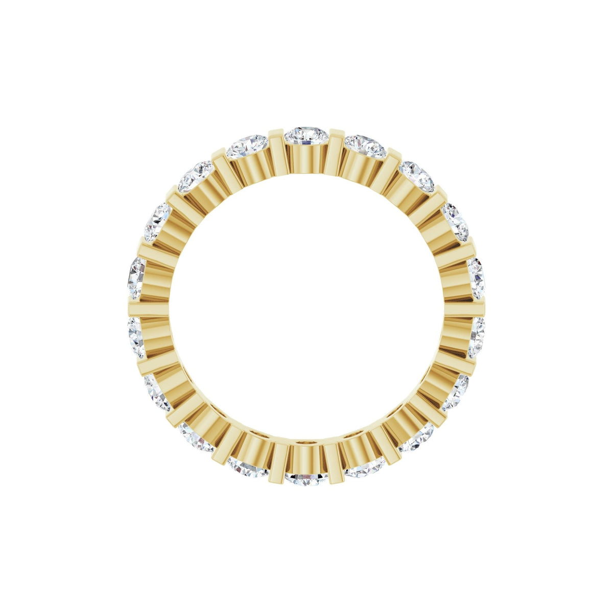 Lab-Grown Diamond Eternity Band in 14K Gold - 14K Yellow Gold