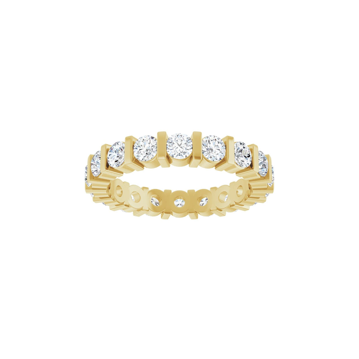 Lab-Grown Diamond Eternity Band in 14K Gold - 14K Yellow Gold