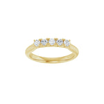Lab-Grown Diamond Five-Stone Anniversary Band in 14K Gold - 14K Yellow Gold