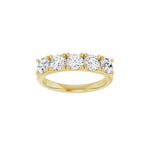 Lab-Grown Diamond Five-Stone Anniversary Band in 14K Gold - 14K Yellow Gold