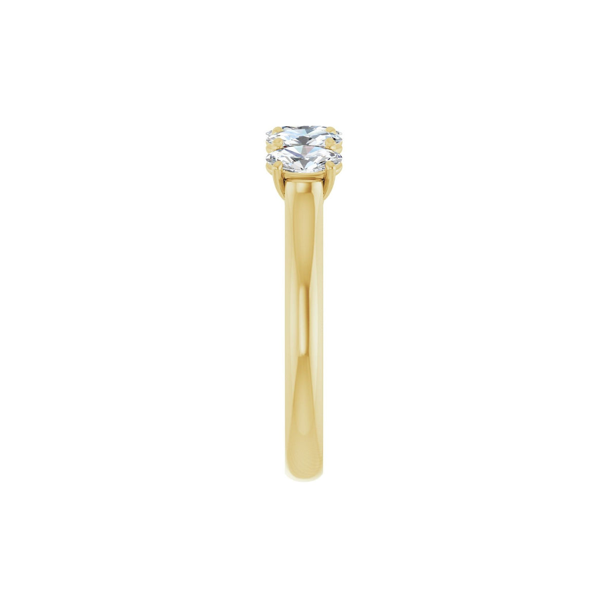 Lab-Grown Diamond Five-Stone Anniversary Band in 14K Gold - 14K Yellow Gold