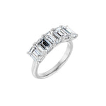 Lab-Grown Diamond Five-Stone Anniversary Band in 14K Gold - 14K White Gold