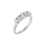 Lab-Grown Diamond Five-Stone Anniversary Band in 14K Gold - 14K White Gold