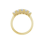 Lab-Grown Diamond Five-Stone Anniversary Band in 14K Gold - 14K Yellow Gold