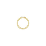 Lab-Grown Diamond Grooved Bezel-Set Solitaire Band in 14K Gold - 14K Yellow Gold