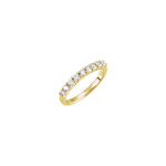 Lab-Grown Diamond Half Eternity Band in 14K Gold - 14K Yellow Gold