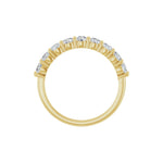 Lab-Grown Diamond Half Eternity Band in 14K Gold - 14K Yellow Gold