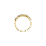 Lab-Grown Diamond Half Eternity Band in 14K Gold - 14K Yellow Gold