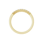 Lab-Grown Diamond Half Eternity Band in 14K Gold - 14K Yellow Gold
