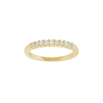 Lab-Grown Diamond Half Eternity Band in 14K Gold - 14K Yellow Gold