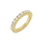 Lab-Grown Diamond Hidden Heart Eternity Band in 14K Gold - 14K Yellow Gold