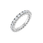 Lab-Grown Diamond Hidden Heart Eternity Band in 14K Gold - 14K White Gold