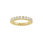 Lab-Grown Diamond Hidden Heart Eternity Band in 14K Gold - 14K Yellow Gold