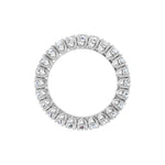 Lab-Grown Diamond Hidden Heart Eternity Band in 14K Gold - 14K White Gold