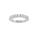 Lab-Grown Diamond Hidden Heart Eternity Band in 14K Gold - 14K White Gold