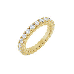 Lab-Grown Diamond Hidden Heart Eternity Band in 14K Gold - 14K Yellow Gold