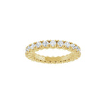Lab-Grown Diamond Hidden Heart Eternity Band in 14K Gold - 14K Yellow Gold