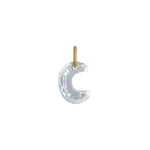 Lab-Grown Diamond Initial Dangle in 14K Gold - 14K Yellow Gold